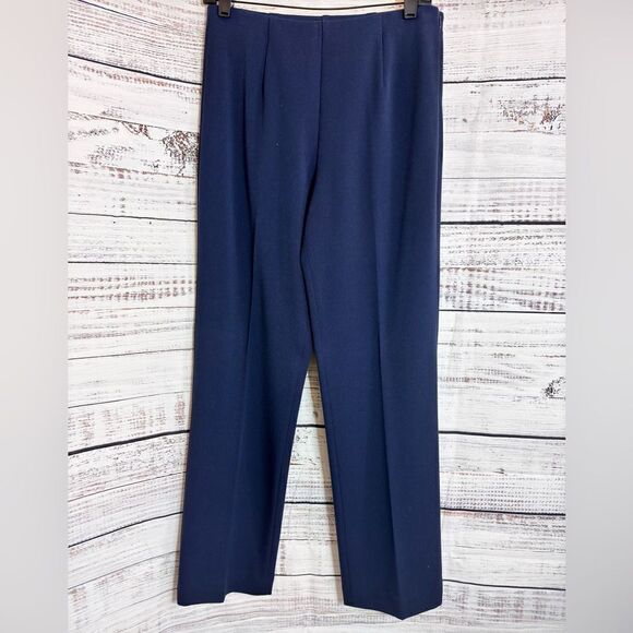 Pendleton Dress Pants Womens Size 4 High waisted Side Zipper Trouser Navy Blue - Picture 4 of 11